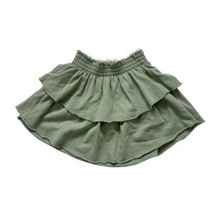 Aerie‎ Olive Ruffle Skirt